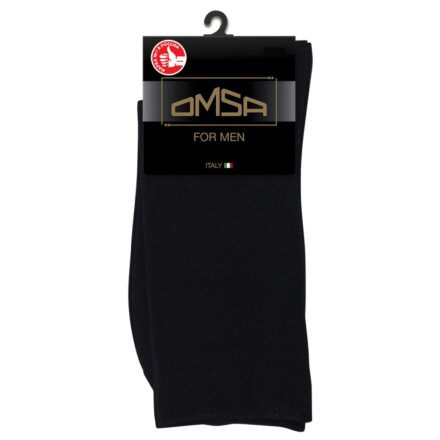 Носки для мужчин, хлопок, Omsa, Classic, черные, р. 39-41, 204