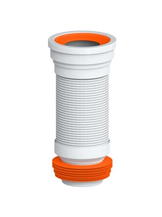 Гофра для унитаза 350 мм, РМС, для унитаза армированная, полипропилен, ОУА-0,35