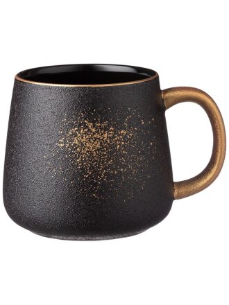 Кружка фарфор, 450 мл, Midnight gold, Bronco, 42-438