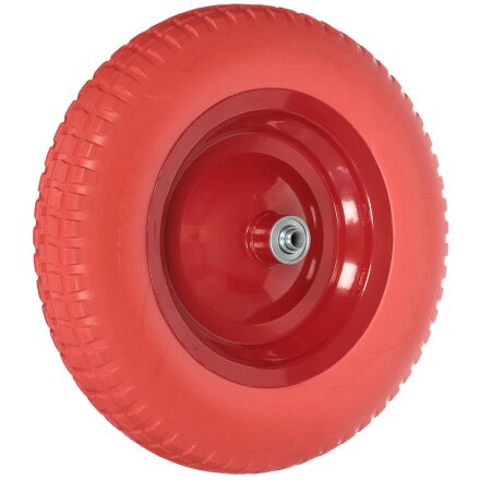 Колесо для тачки полиуретан PU, 3.25-8/3.00-8, втулка D12 мм