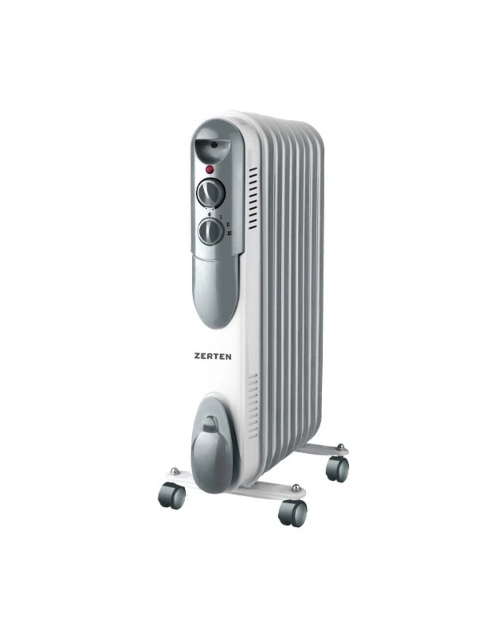 Радиатор масляный Zerten, 9 секций, напольный, 2 кВт, 20 м2, UZS-20