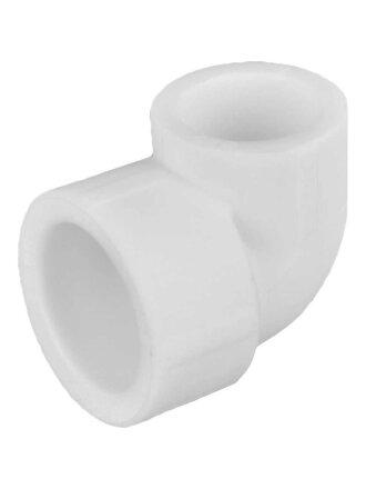 Уголок переходной полипропилен, d32/20 мм, 90 °, внутренняя/внутренняя, белый, Valfex