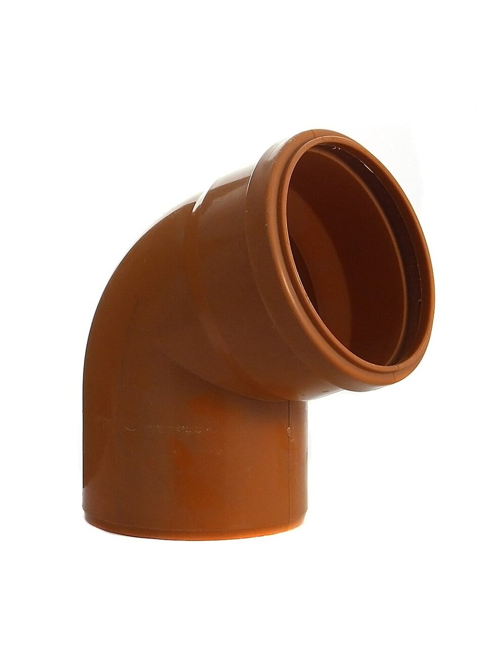 Уголок канализационный 110 мм, 90 °, РосТурПласт, наружный, рыжий, 36653