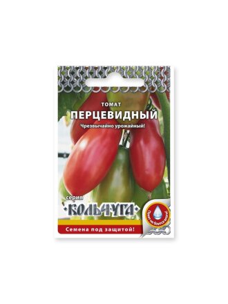 Семена Томат, Перцевидный, 0.1 г, Кольчуга, цветная упаковка, Русский огород