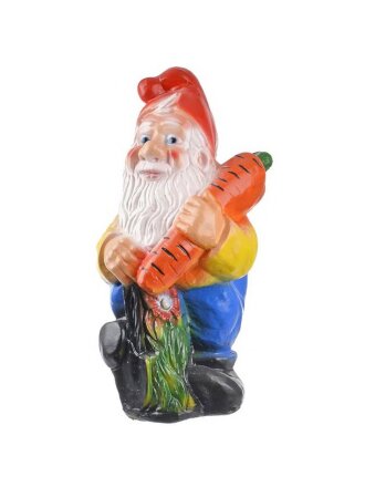 Фигурка садовая Гном с морковью, 25х45 см, гипс, 54