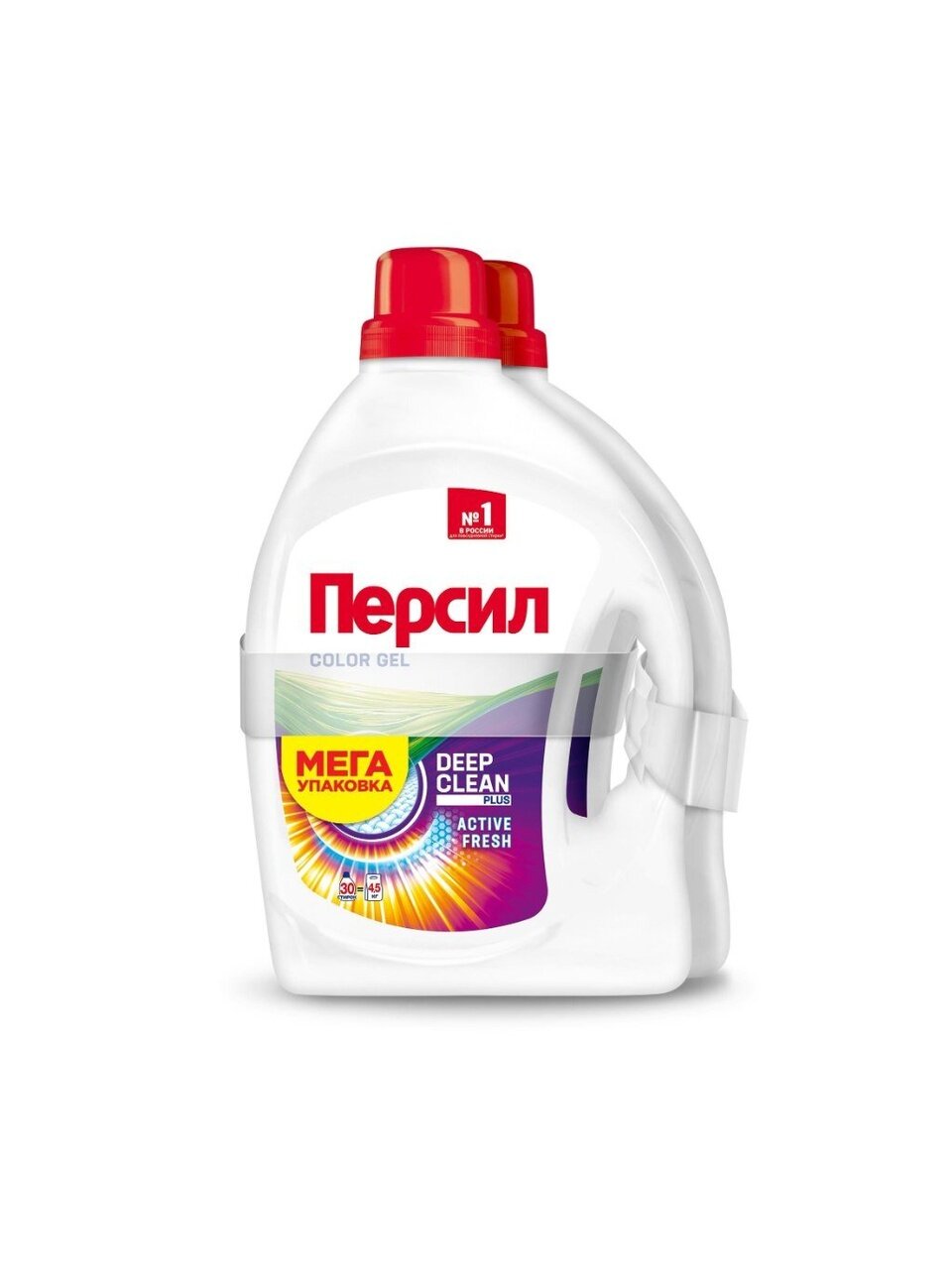 Гель для стирки Персил, 1.95 л, для цветного белья, Color, 1+1, 2587715