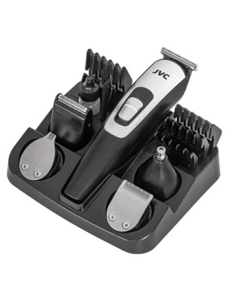 Набор для стрижки и бритья, JVC, JHC58RS, аккумуляторный, 3 Вт, черно-серый, 19119