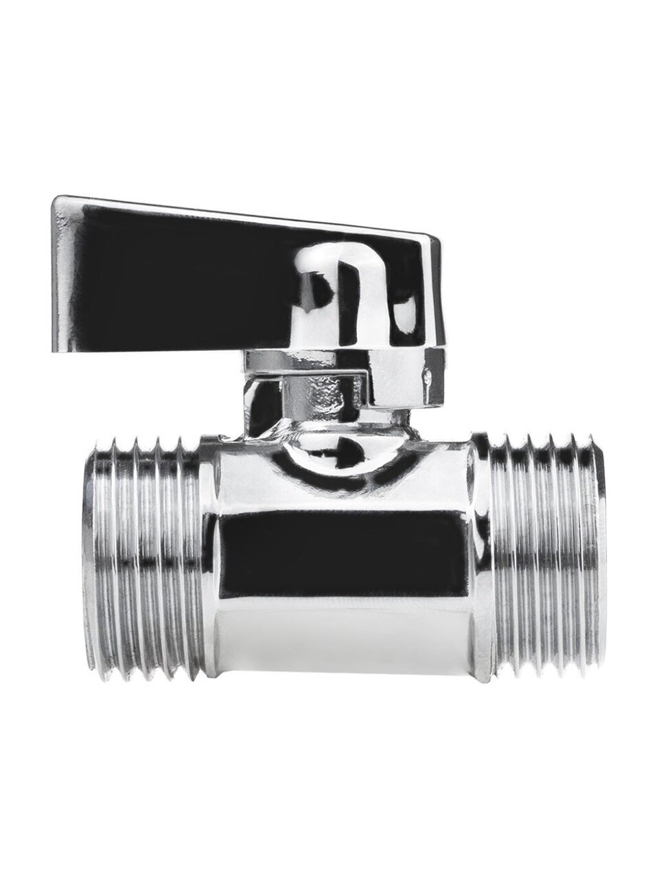 Кран для воды (мини), 1/2", ш-ш, латунь, ручка-флажок, MasterProf