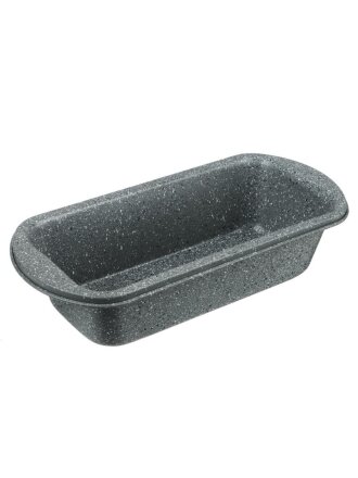 Форма для запекания углеродистая сталь, 12.5х26.5х6 см, 0.65 л, антипригарное покрытие, прямоугольная, мрамор, Satoshi, Буко, 849-187