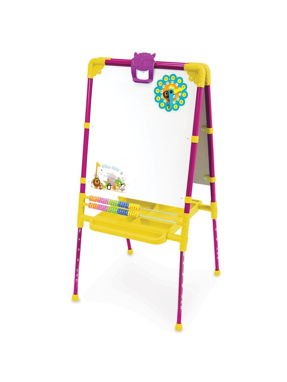 Мольберт детский растущий, со счетами, сиреневый, Nika, М2/СН