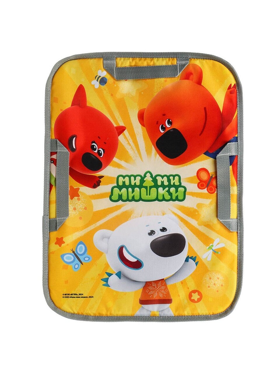 Ледянка ткань, прямоугольная, 40х54 см, наполнитель порилекс, 3 ручки, Nika, Ми-ми-мишки на желтом, ЛПРМ4054/Ж