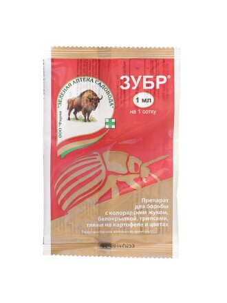 Инсектицид Зубр, от колорадского жука, жидкость, 1 мл