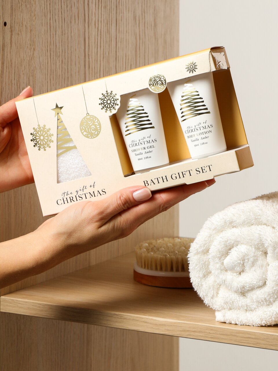 Набор подарочный для женщин, Beauterica, №68, гель для душа 60 мл, лосьон 60 мл, мочалка