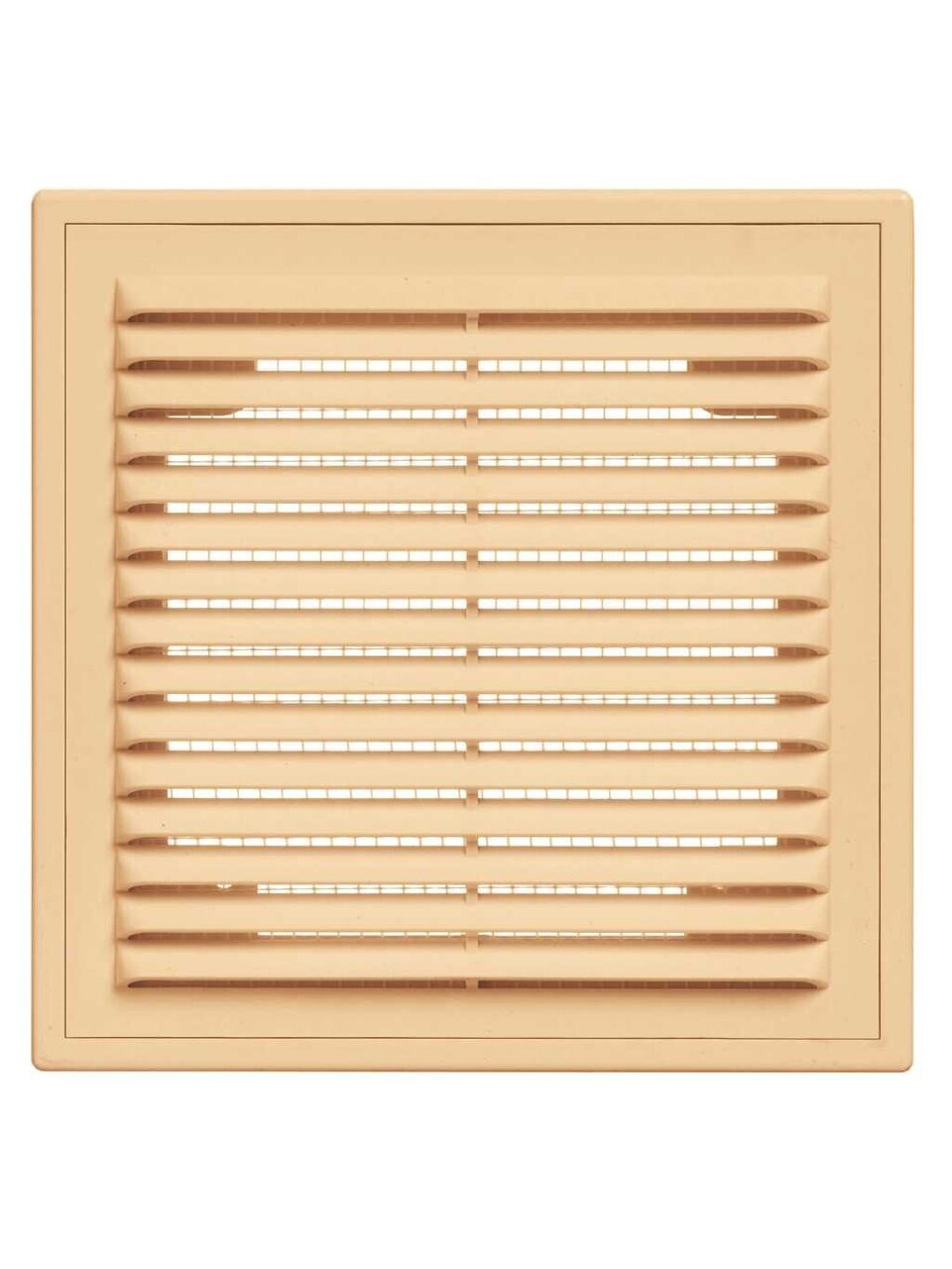 Решетка вентиляционная пластик, настенная, 150х200 мм, с сеткой, бежевая, Viento, 1520ВР