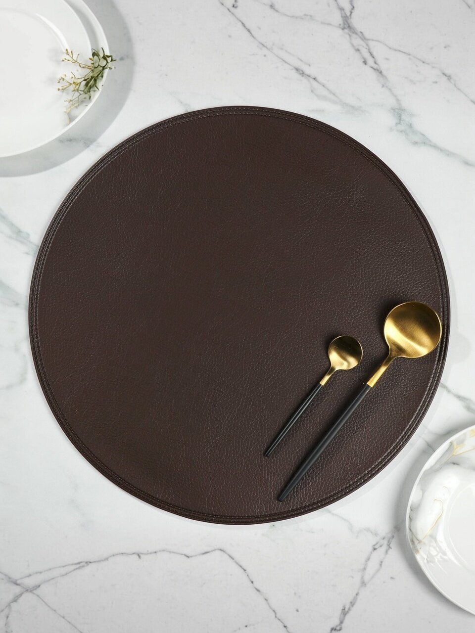 Салфетка для стола полимер, 38х38 см, круглая, Y4-6988