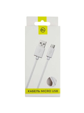 Кабель USB, Red Line, micro USB, 1 м, белый, УТ000008647