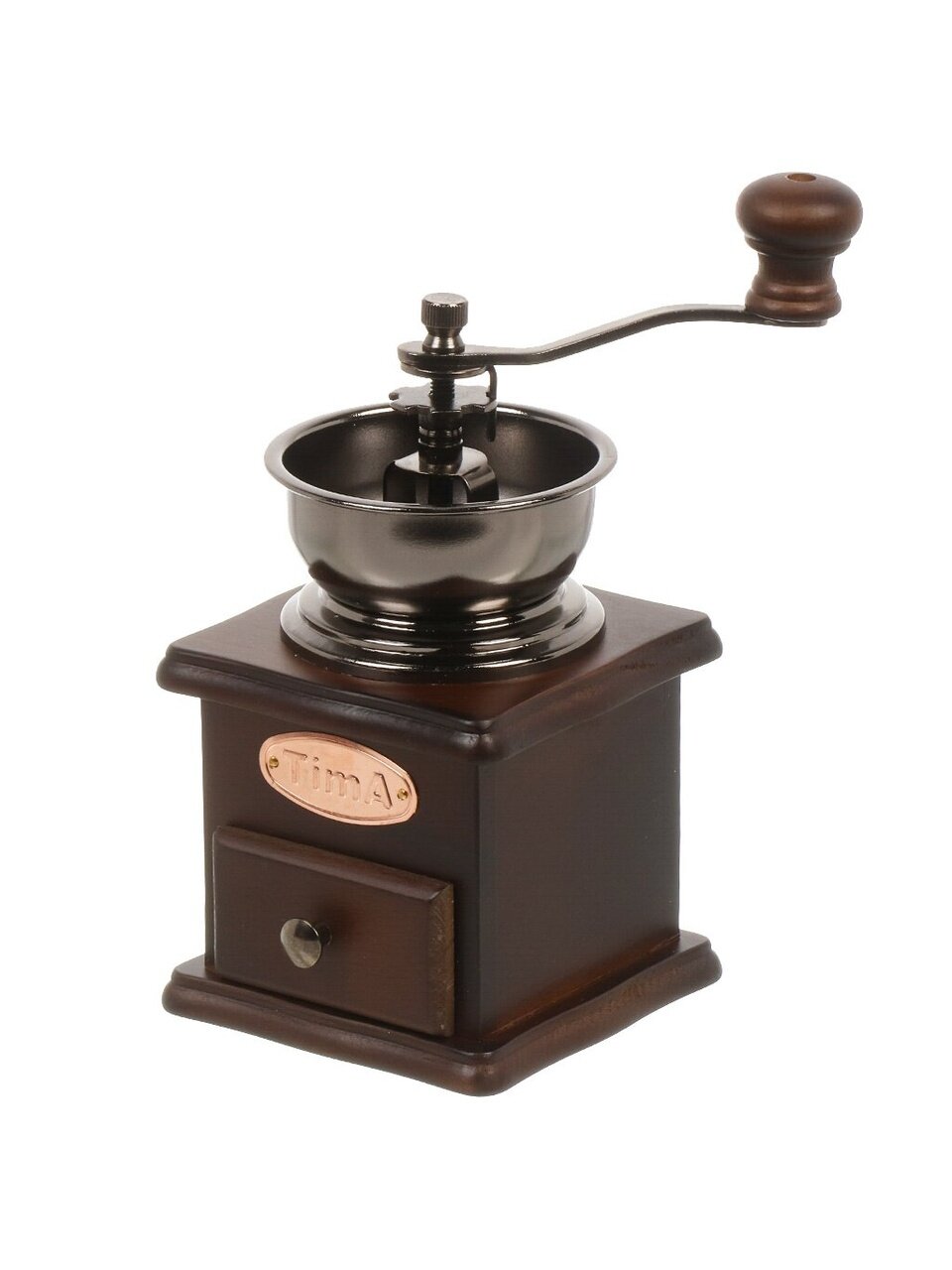 Кофемолка ручная металл, дерево, TimA, SL-031