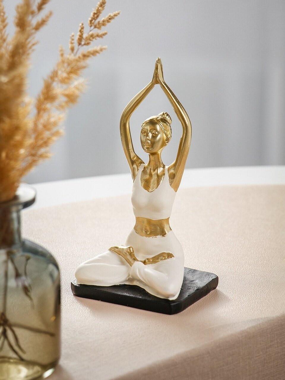 Фигурка декоративная полистоун, Йога, 7х6х13.5 см, A020257