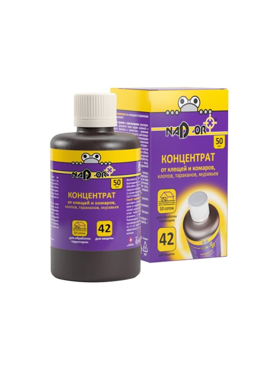 Инсектицид от насекомых-вредителей, универсальный, жидкость, 50 мл, жидкий, Nadzor