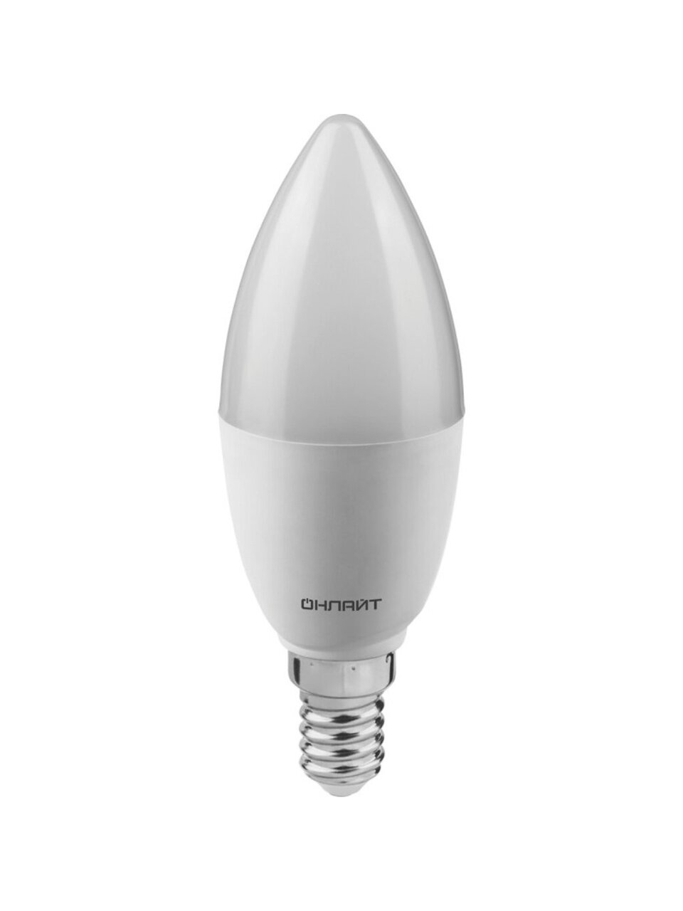Лампа светодиодная E14, 12 Вт, 100 Вт, свеча, 2700 К, теплый белый свет, Онлайт, 90054
