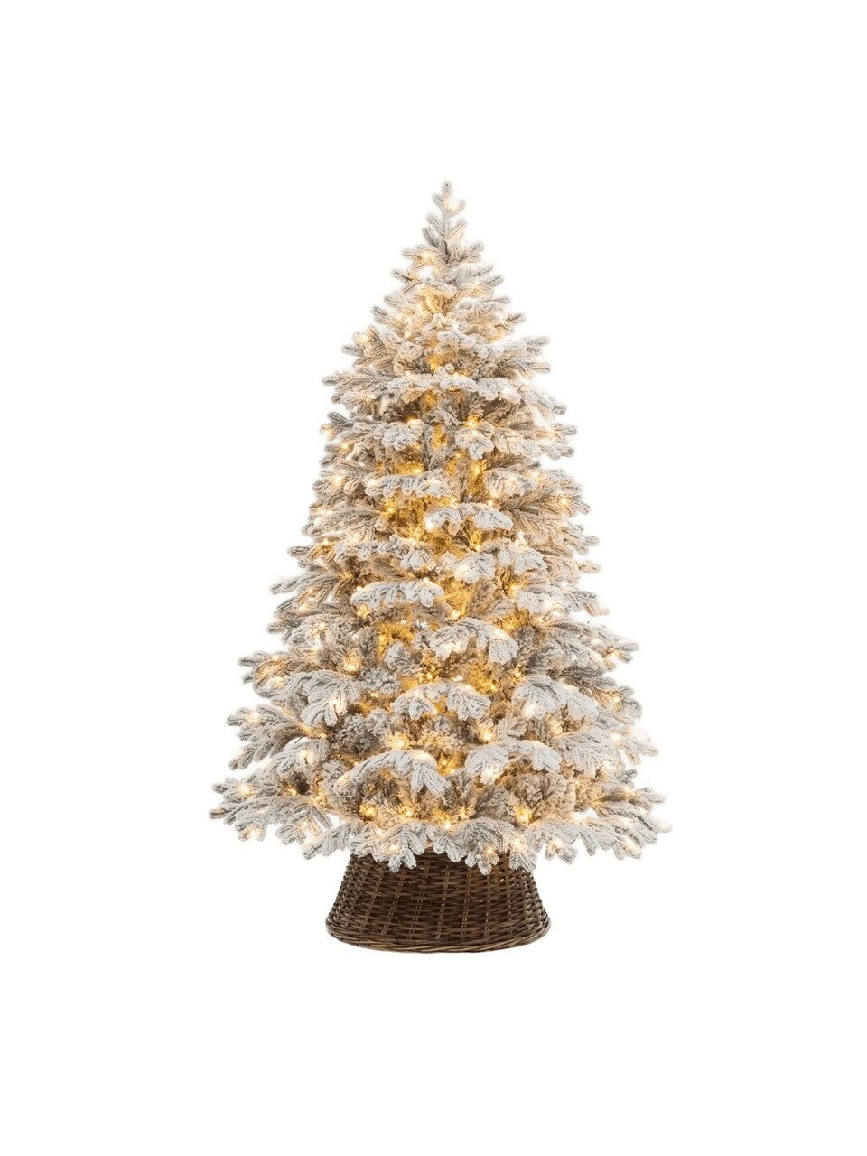 Елка новогодняя напольная, 180 см, Аляска, ель, хвоя литая + ПВХ пленка, со встроенной гирляндой, 149180, ЕлкиТорг