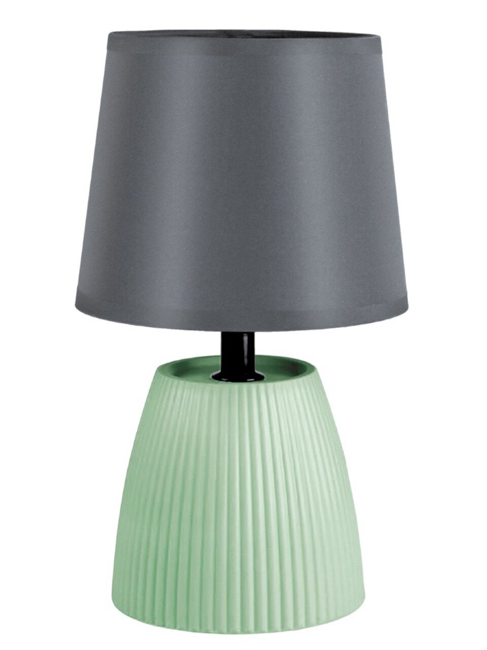 Светильник настольный, E14, 40 Вт, зеленый, абажур серый, BY, Марсель, 476-022