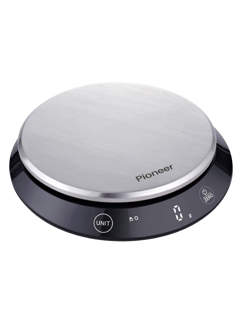 Весы кухонные электронные, нержавеющая сталь, Pioneer, PKS1011, платформа, точность 1 г, до 5 кг, 14258