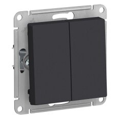 Механизм выключателя 2-кл. СП AtlasDesign 10А IP20 (сх. 5) 10AX карбон SchE ATN001051 Механизм выключателя 2-кл. СП AtlasDesign 10А IP20 (сх. 5) 10AX карбон SchE ATN001051