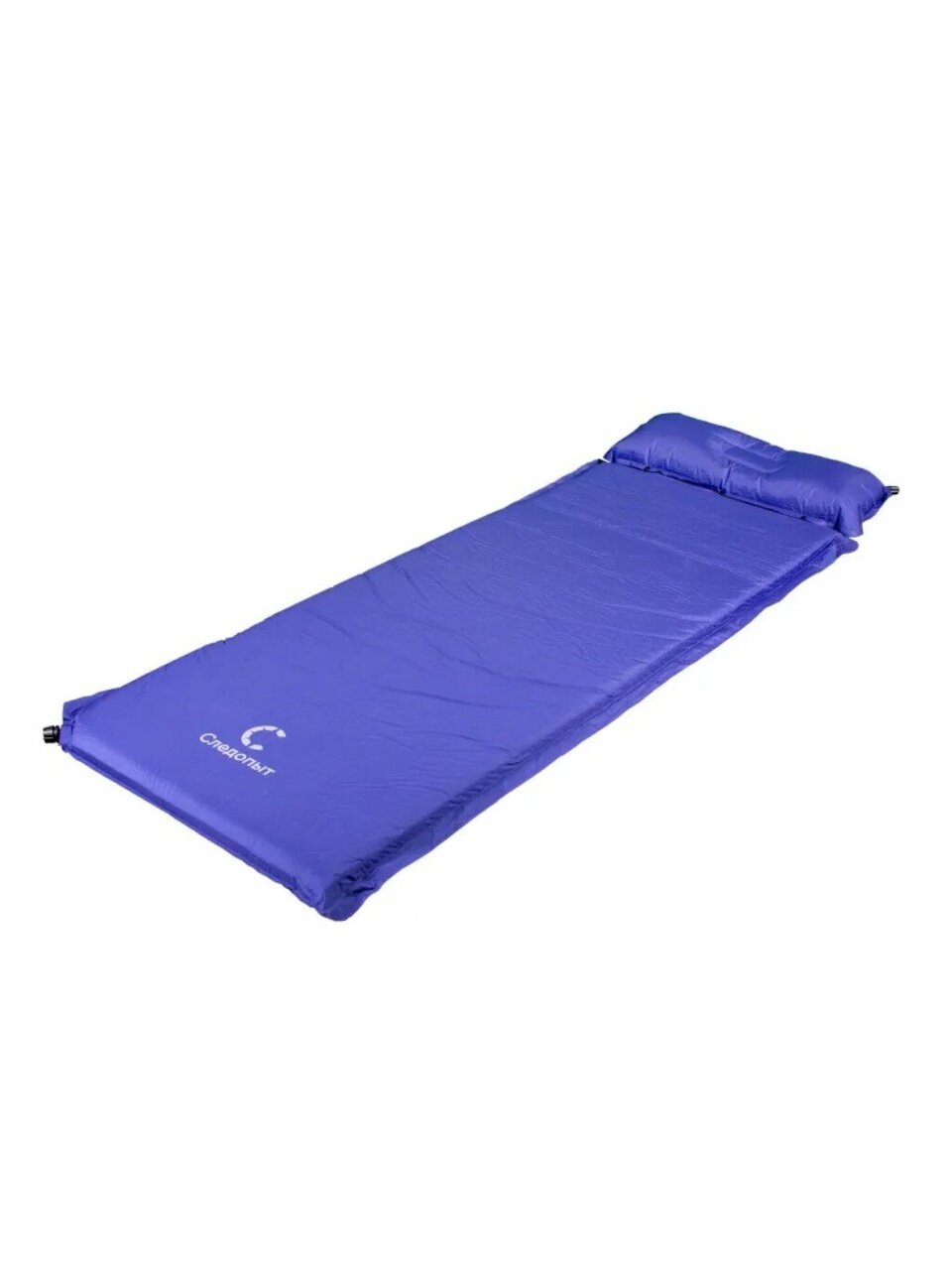 Коврик самонадувающийся, 188х65х5 см, с подушкой, стандарт, Следопыт, PF-KS-13, синий
