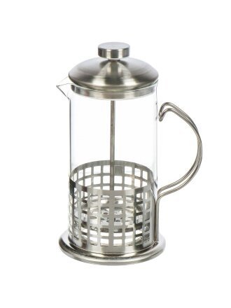 Френч-пресс 0.6 л, стекло, нержавеющая сталь, Light, BF-711(600)