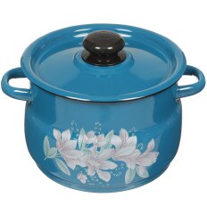 Кастрюля эмалированная сталь, 4 л, с крышкой, крышка сталь, сферический, Сибирские товары, С1912.34/С1912.36, в ассортименте Кастрюля эмалированная сталь, 4 л, с крышкой, крышка сталь, сферический, Сибирские товары, С1912.34/С1912.36, в ассортименте