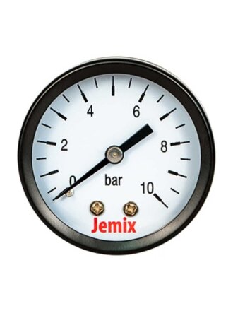 Манометр для насоса, диаметр 50 мм, осевой, 10 бар, Jemix, XPS-S-10
