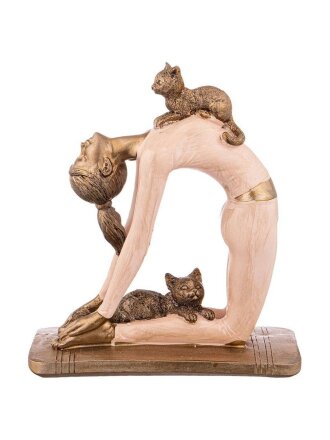 Фигурка декоративная полирезина, Йога Фьюжн, 13.5х7х15 см, Lefard, 162-949