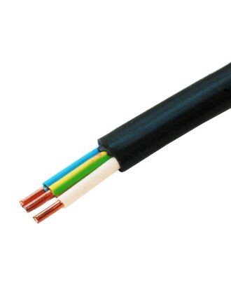 Кабель ВВГп нг LS, 3х2.5 мм², 20 м, медь, силовой, негорючий, ГОСТ, черный, TDM Electric, SQ0117-0044