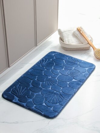 синий узор галька