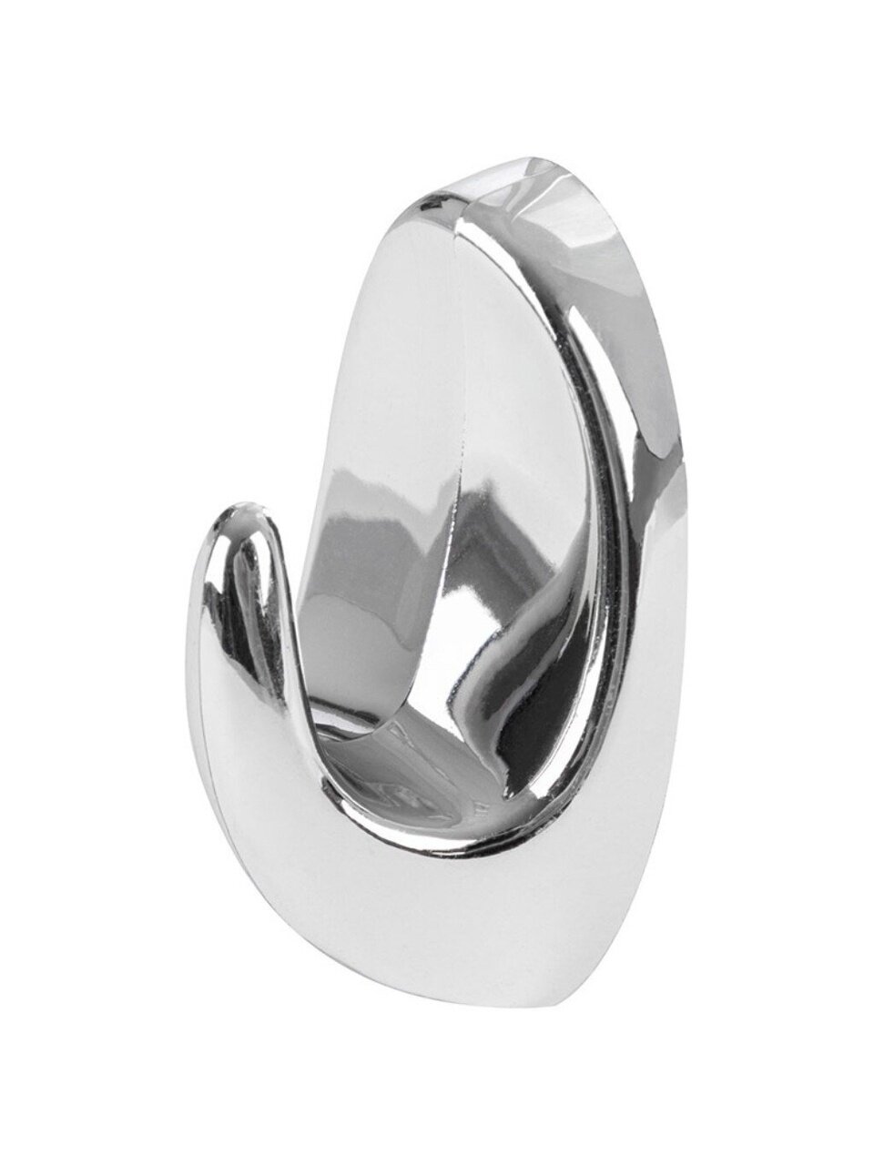 Набор крючков 2 крючка, самоклеящийся, хромированный, настенный, пластмасса, STRONG-2, 008229