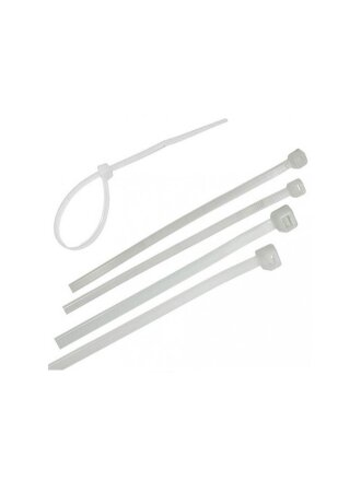 Хомут стяжной кабельный, 2.5х150 мм, нейлон, 25 шт, белый, TDM Electric, SQ0515-0305