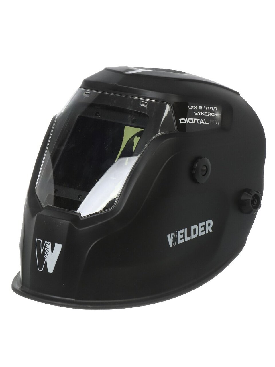 Маска сварочная хамелеон, Welder, Ф11 Digital, 3/4-8/9-13 DIN, полипропилен, поликарбонат, 98х87 мм, черная, WDP-VISION-Ф11-П