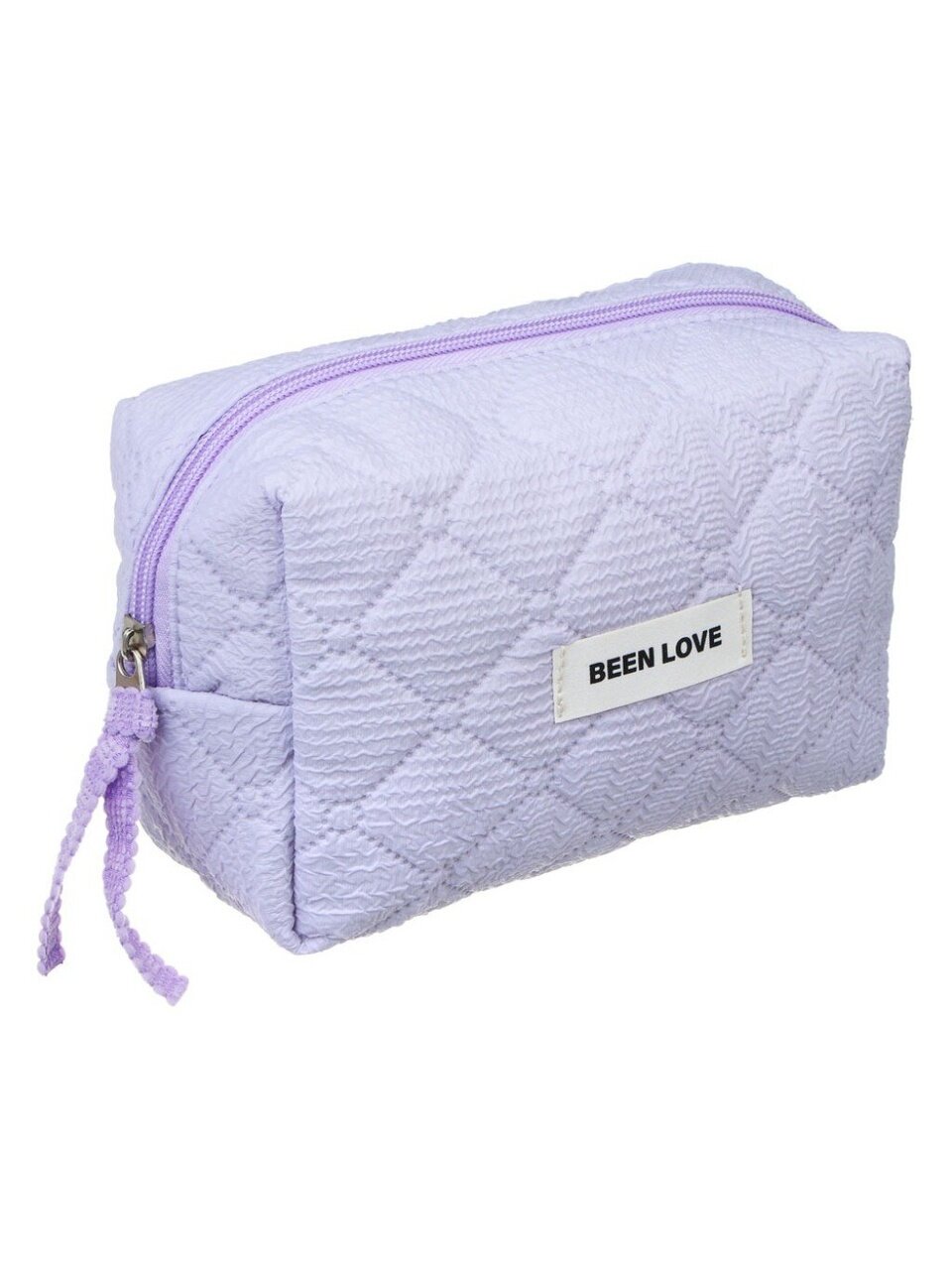 Косметичка 17х12х8 см, стеганая, дутая, ПЭ, ЮниLook, Килт, 327-324, прямоугольная, застежка молния, в ассортименте