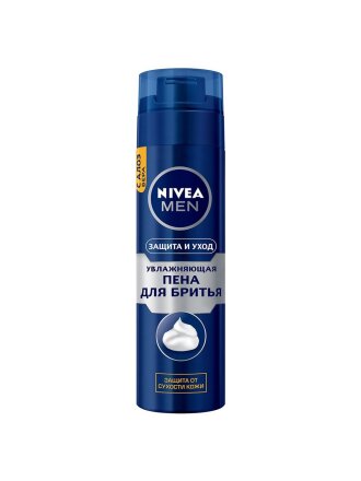 Пена для бритья, Nivea, Защита и уход, 200 мл