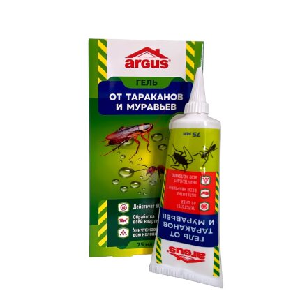 Инсектицид от тараканов, муравьев, универсальный, гель, 75 мл, туба, Argus