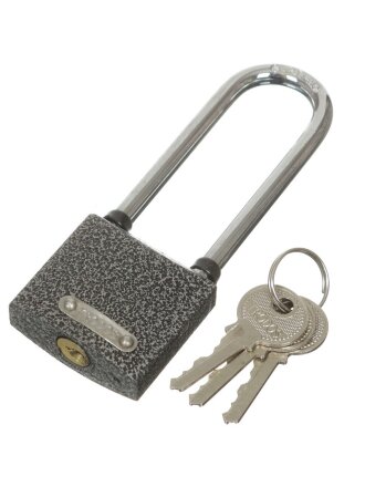 Замок навесной Trodos, ВС-HG36-38L, 210004, коробка, цилиндровый, 3 ключа