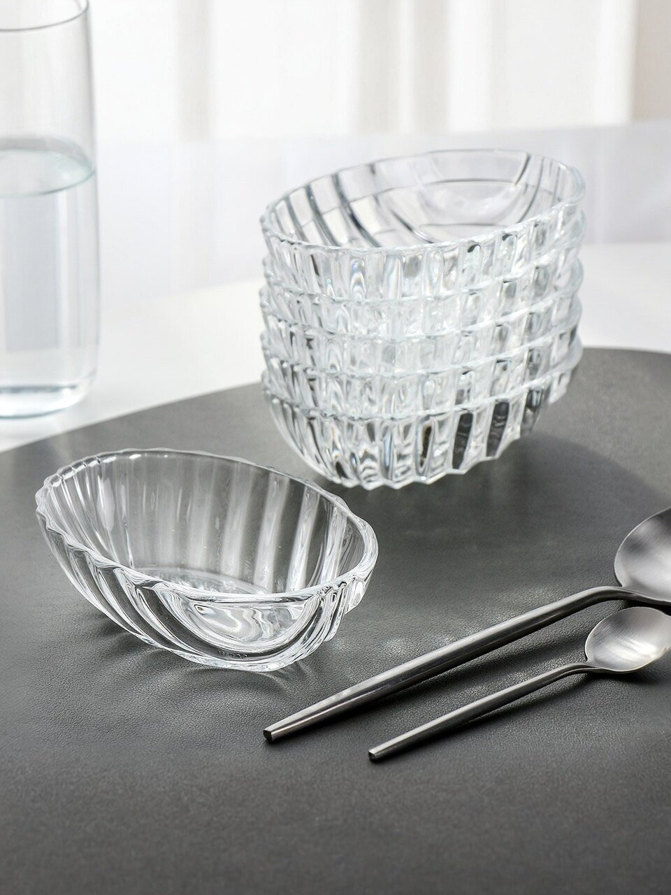 Салатник стекло, овальный, 6 шт, 14х10х4.5 см, Santa, Kaveh, BL7151GCL