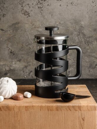 Френч-пресс 0.8 л, стекло, нержавеющая сталь, Nadoba, Bruno, 733211