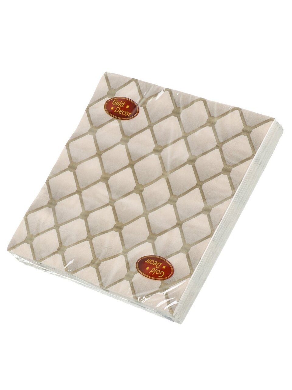 Салфетки бумажные Gold Decor, Диамант, 20 шт, 3 слоя, 33х33 см
