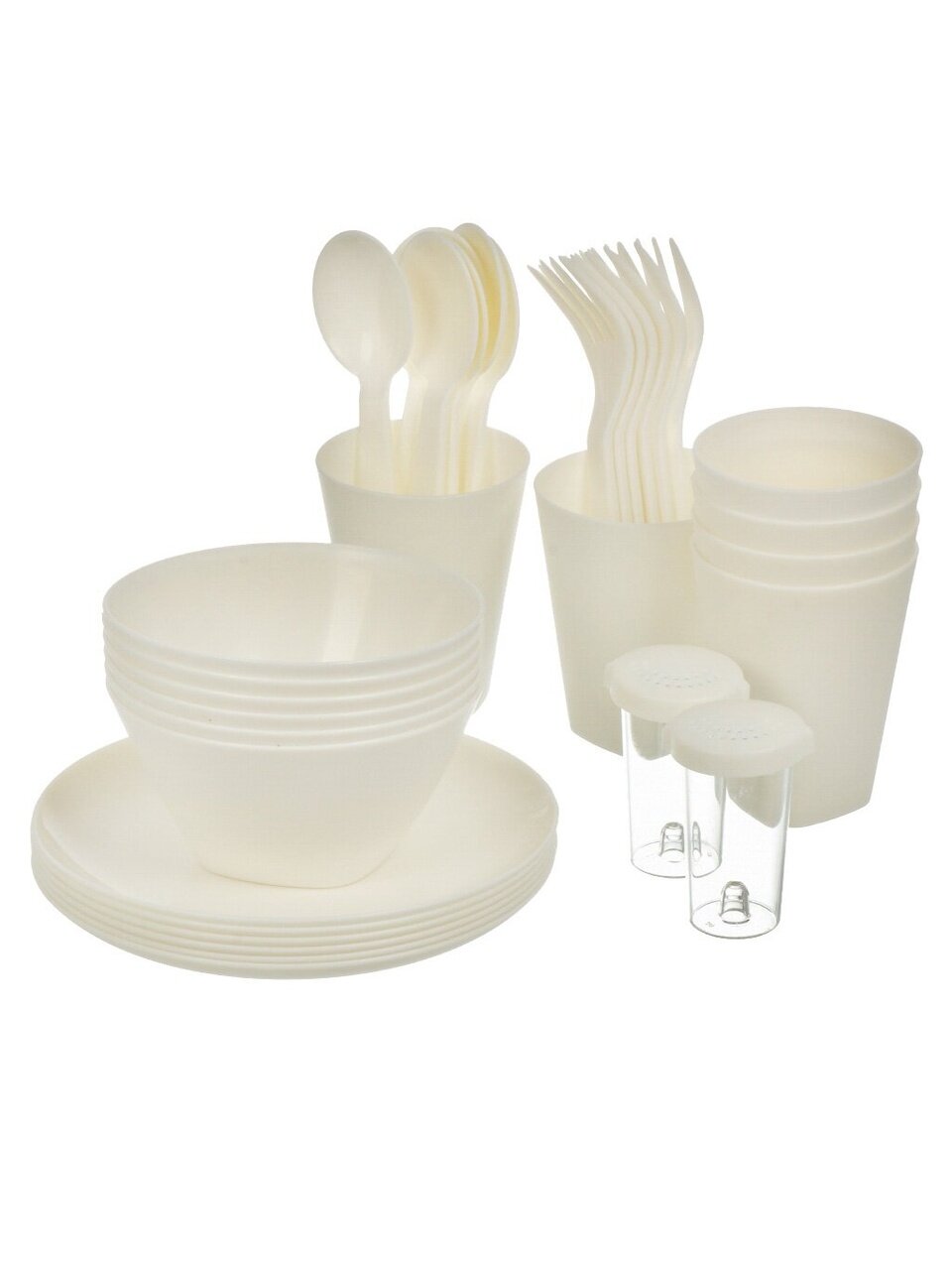 Набор для пикника на 6 персон, 33 предмета, жемчуг, Berossi, Camping LM, ИК 79991000