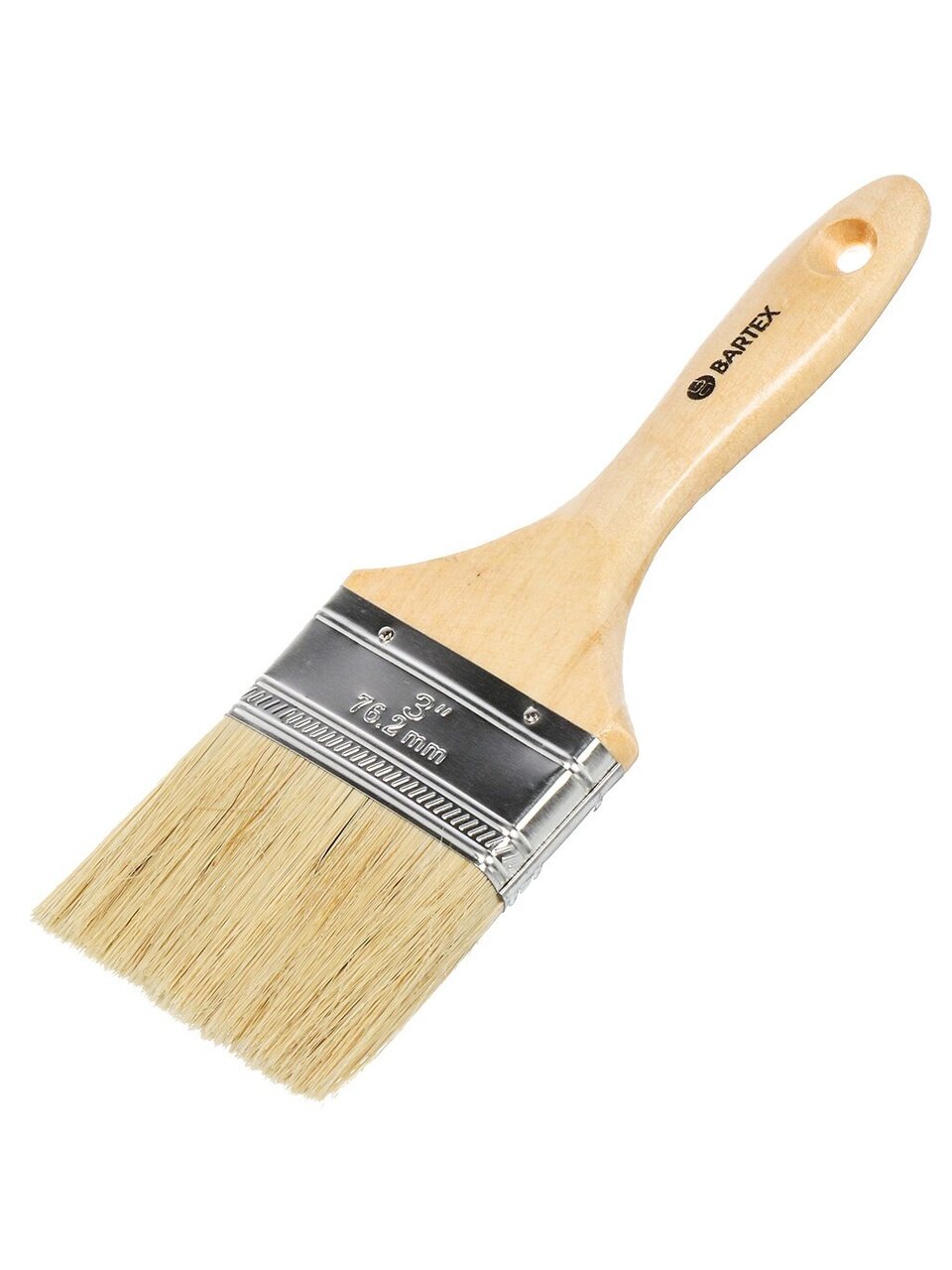 Кисть плоская, Bartex, Евро, 15х75 мм, 3 '', 56 мм, рукоятка дерево, 1117230