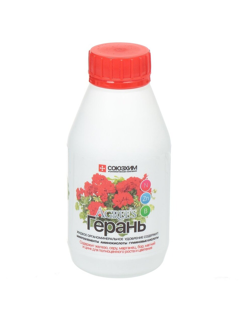 Удобрение Герань, органоминеральное, жидкость, 250 мл, Agree's