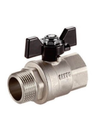 Кран для воды, 1/2'', г-ш, ручка-бабочка, Gappo