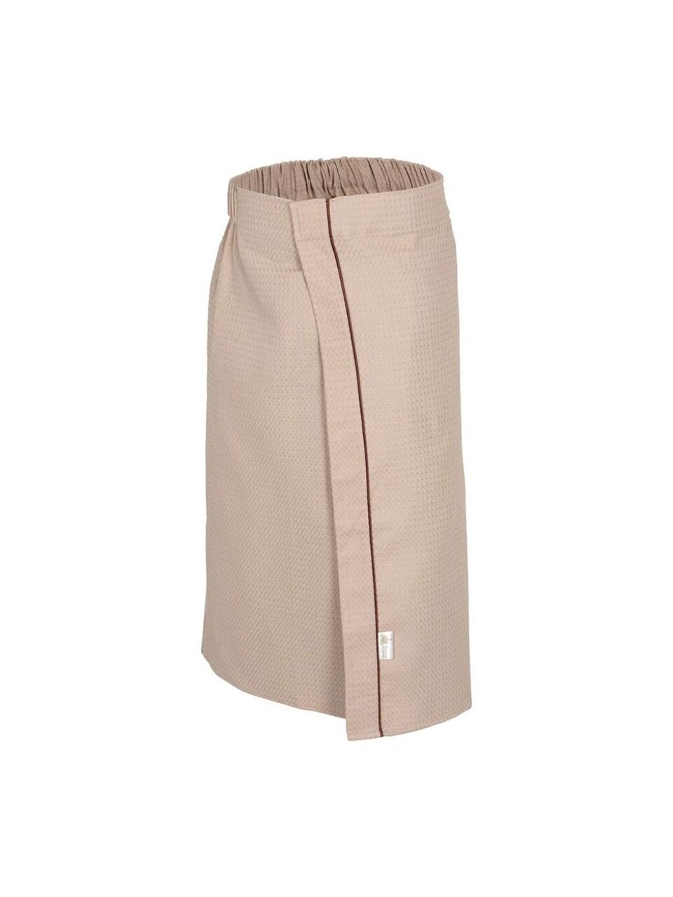 Накидка для бани 78х145 см, хлопок, вафельный, Банные штучки, бежевая, Россия, 33389